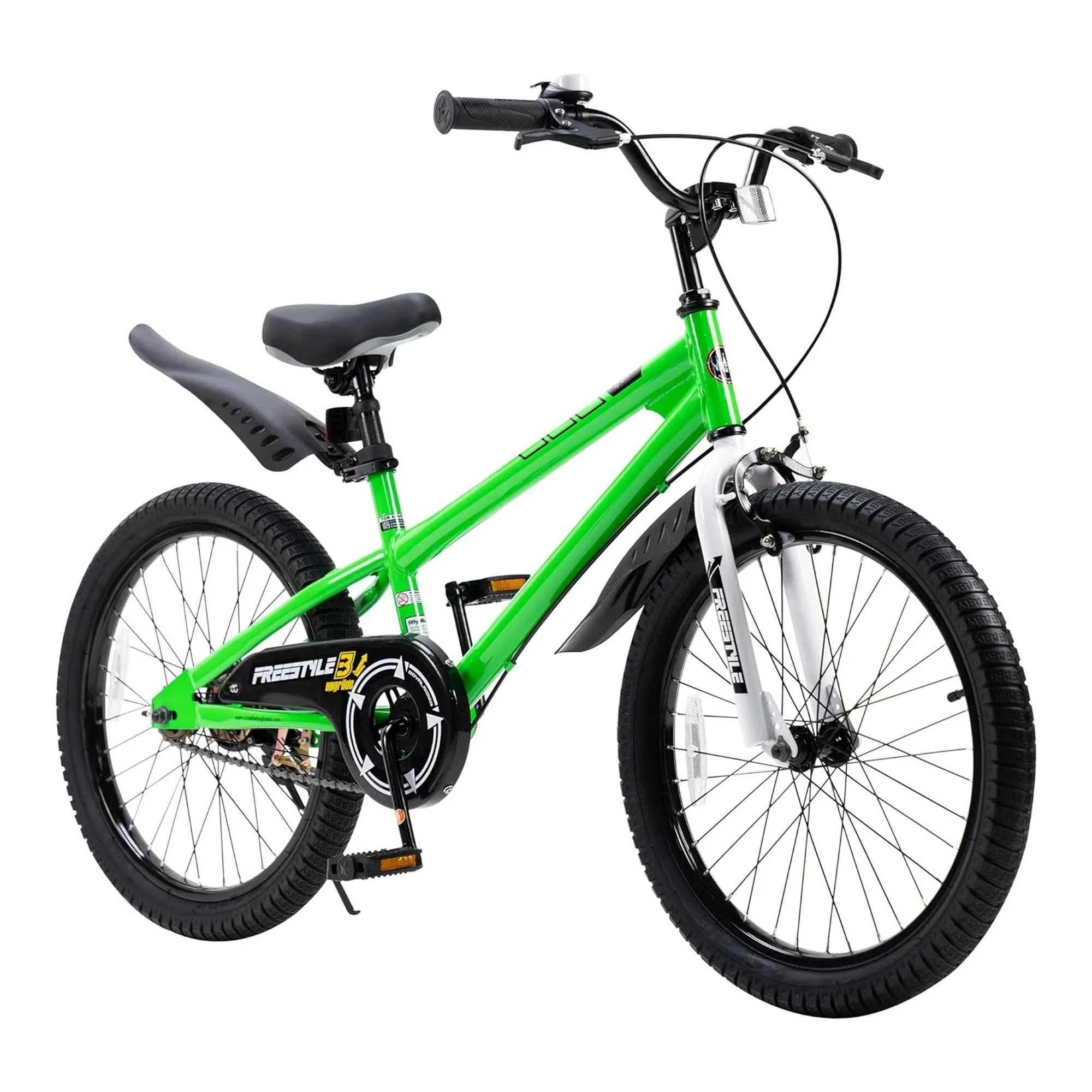 Royalbaby Freestyle BMX Kid's Bike, 20 inch Bike for Boys and Girls, Green