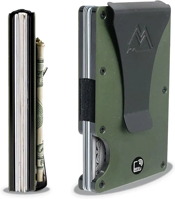 Mountain Voyage Co. Leather RFID-Blocking Wallet with Money Clip