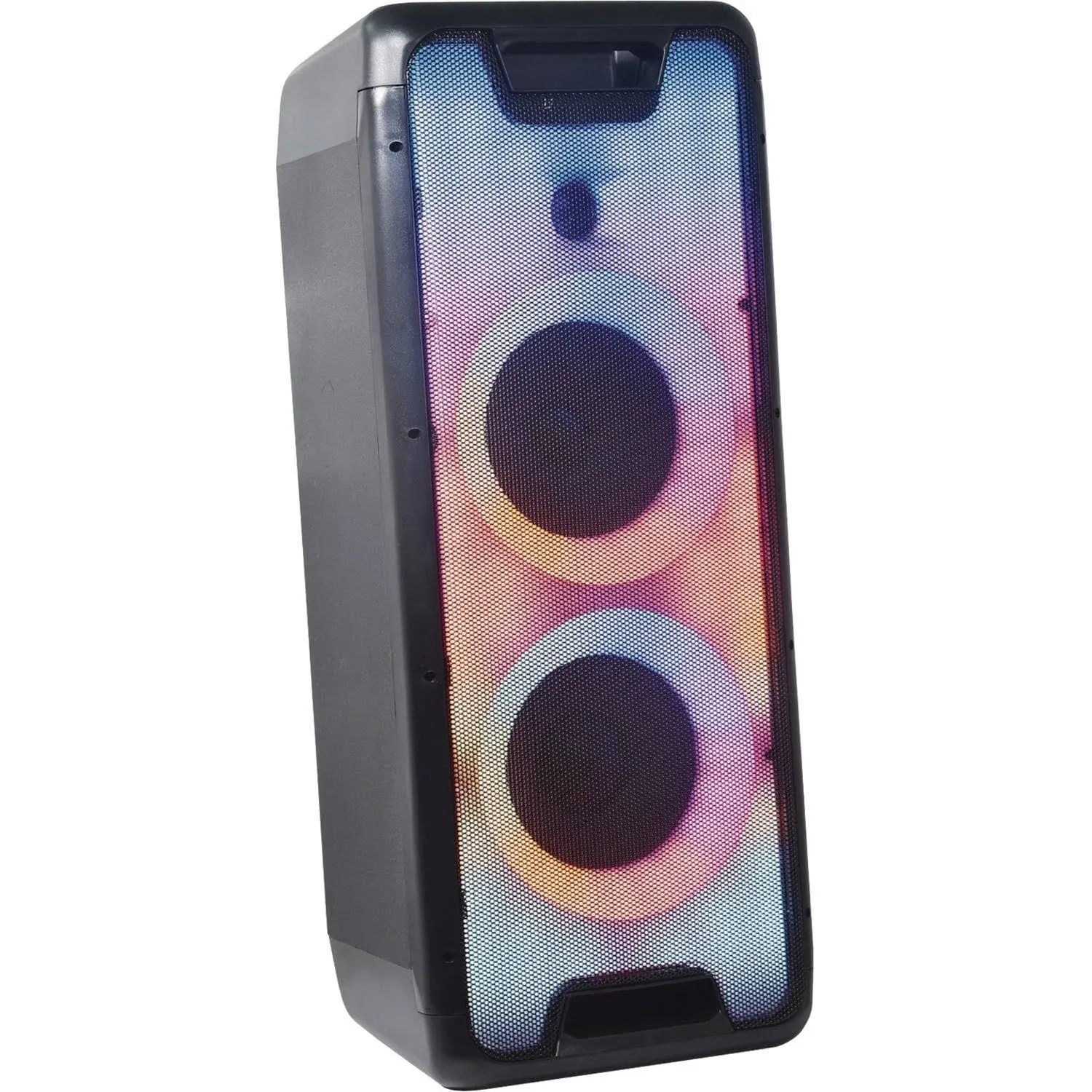 Gemini Dual 8-Inch Rechargeable Bluetooth Party Speaker w/ LED Lights - GLS-880