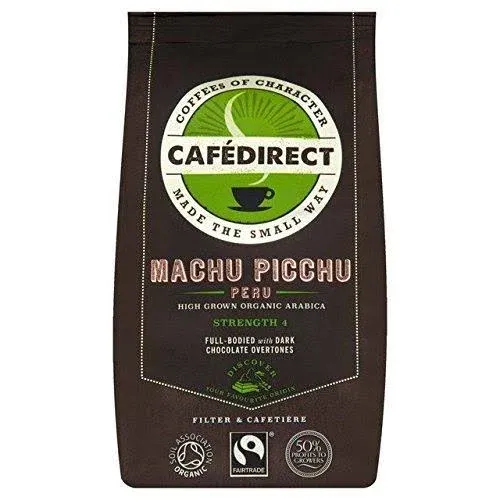 Cafedirect Fairtrade Organic Machu Picchu Coffee - 227g