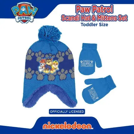 Nickelodeon Toddler Winter Hat Paw Patrol's Marshall, Chase and Rubble