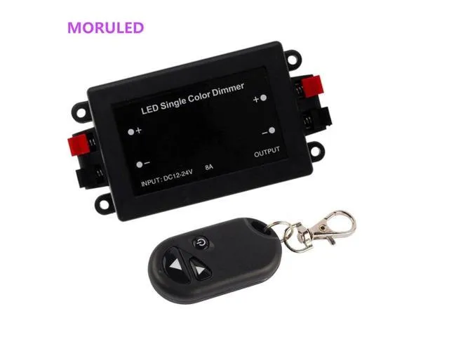 LED Single Color Dimmer 8A 3 Key RF Remote Control Wireless LED Controller 12V 24V DC For SMD 5050 3528 LED Strip Light Rope