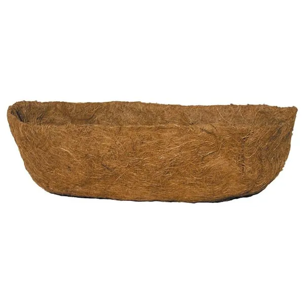 Bosmere F919 30 Inch Pre Formed Replacement Coco Liner with Soil Moist for Window Basket, Brown