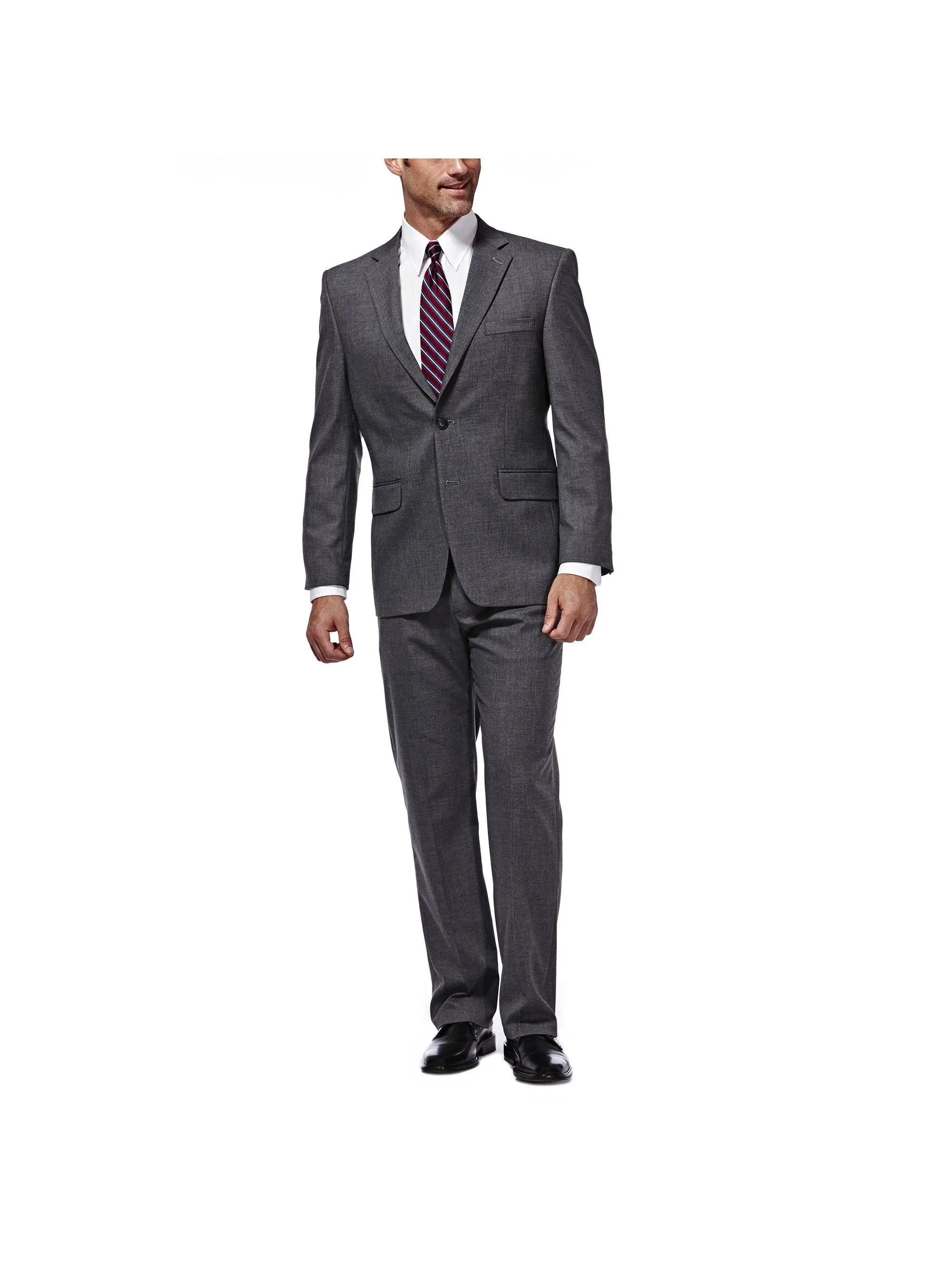 Haggar Men's Premium Tailored Fit Solid Suit Separates-Pants and Jackets (Regular and Big and Tall)