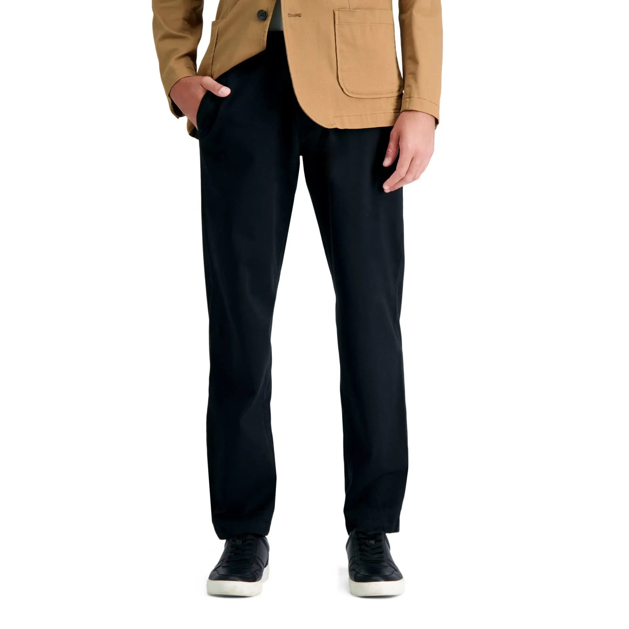 Haggar Men's Life Khaki Straight Fit Comfort Pant - Black - Size 33x32