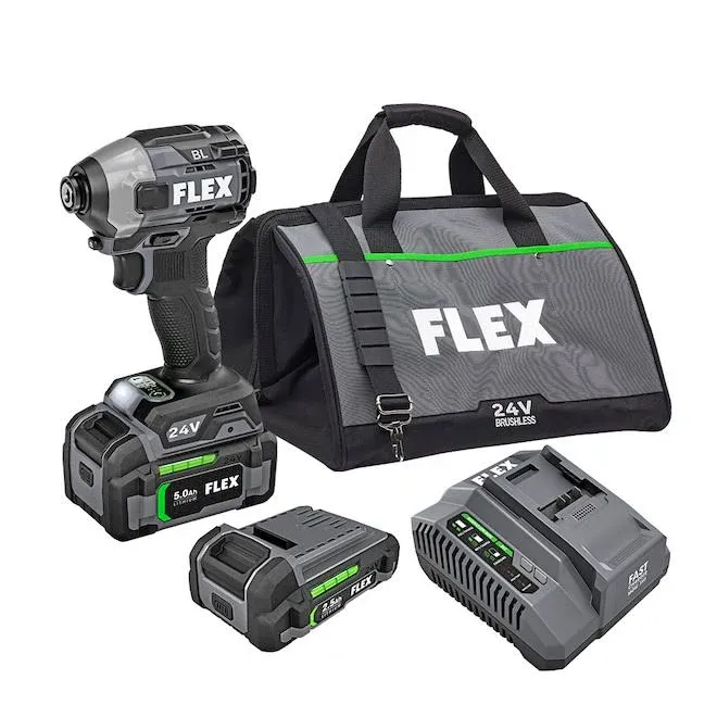 FLEX 1/4" Quick Eject Hex Impact Driver Kit