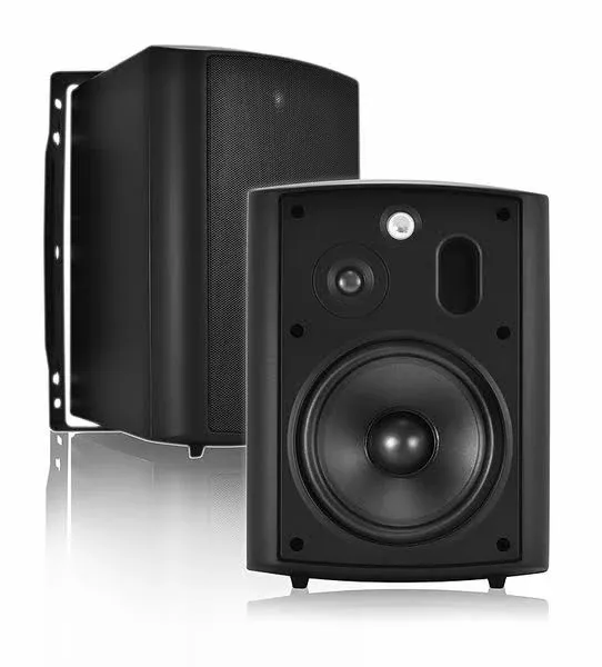 OSD Audio AP640 Black Outdoor Patio Speaker Pair