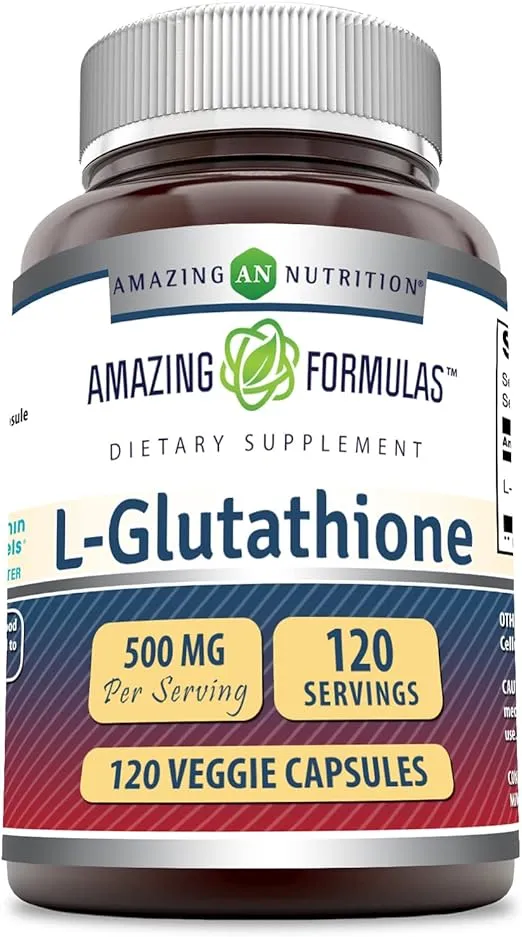 Amazing Formulas L-Glutathione 500 Mg Veggie Capsules