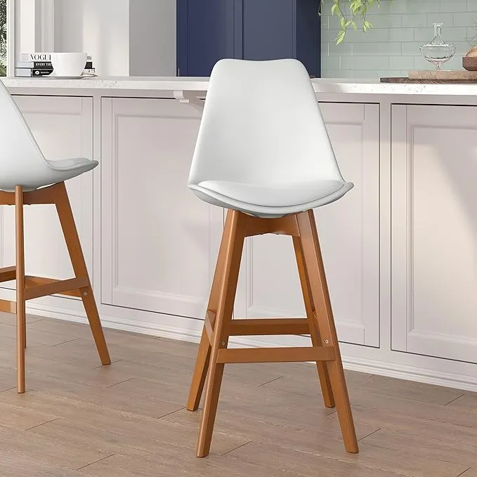 2 Pack Commercial Wood Frame Barstools