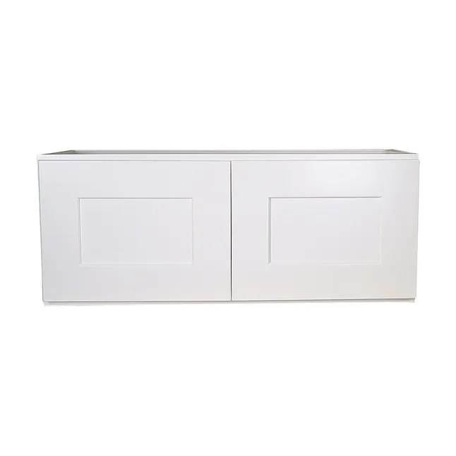 Design House Brookings 33-in W x 12-in H x 12-in D White Maple Wall Ready To Assemble Plywood Cabinet (Recessed Panel Shaker Door Style) | 543272