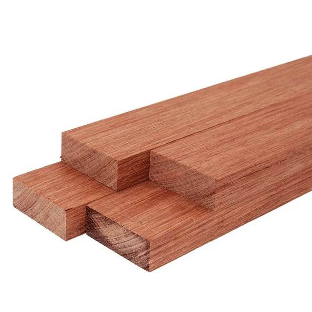 Bubinga Wood Cutting Board Lumber Board Wood Blanks 3/4” x 2” (4 Pack)