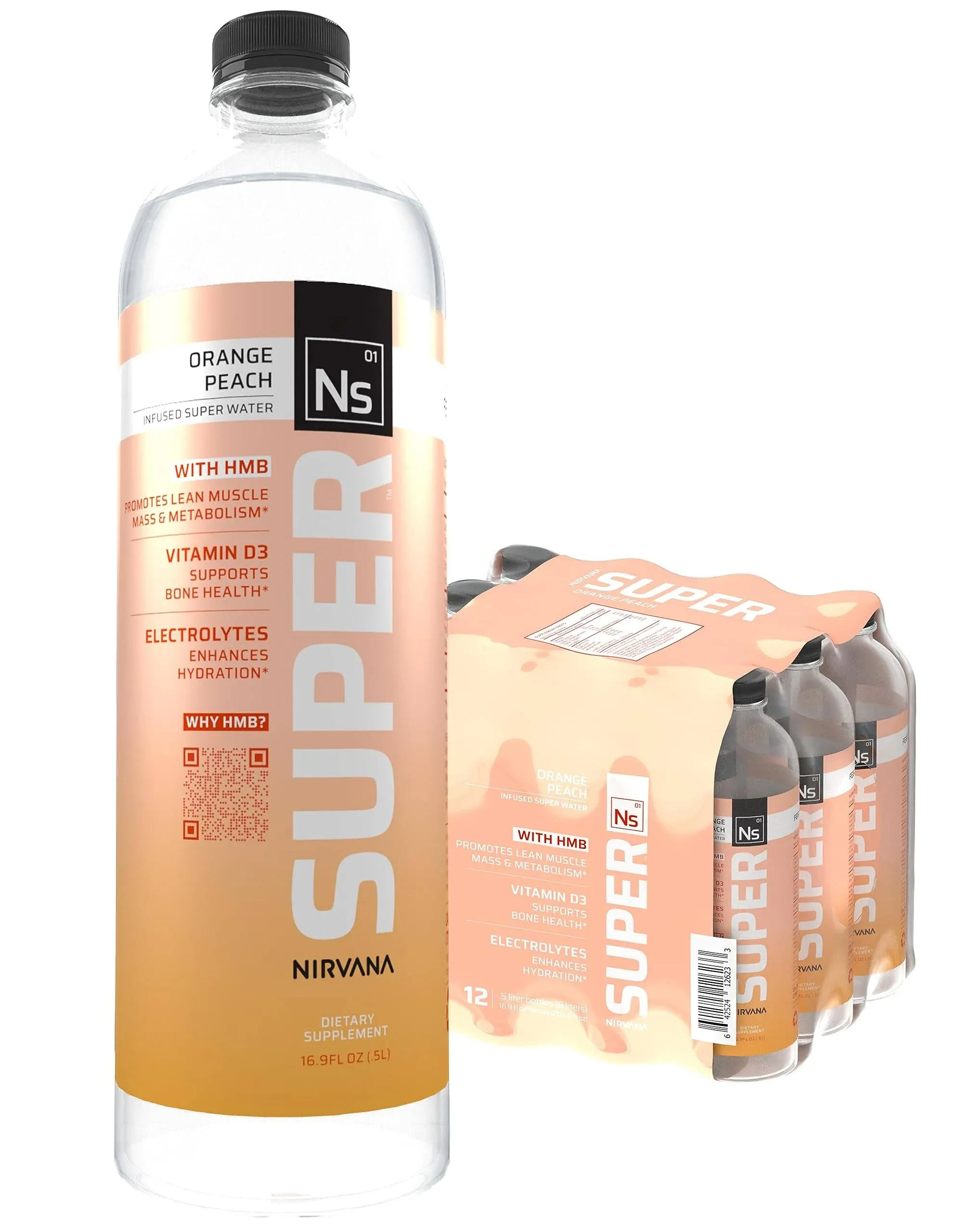 Nirvana Super Water Orange Peach 12pk