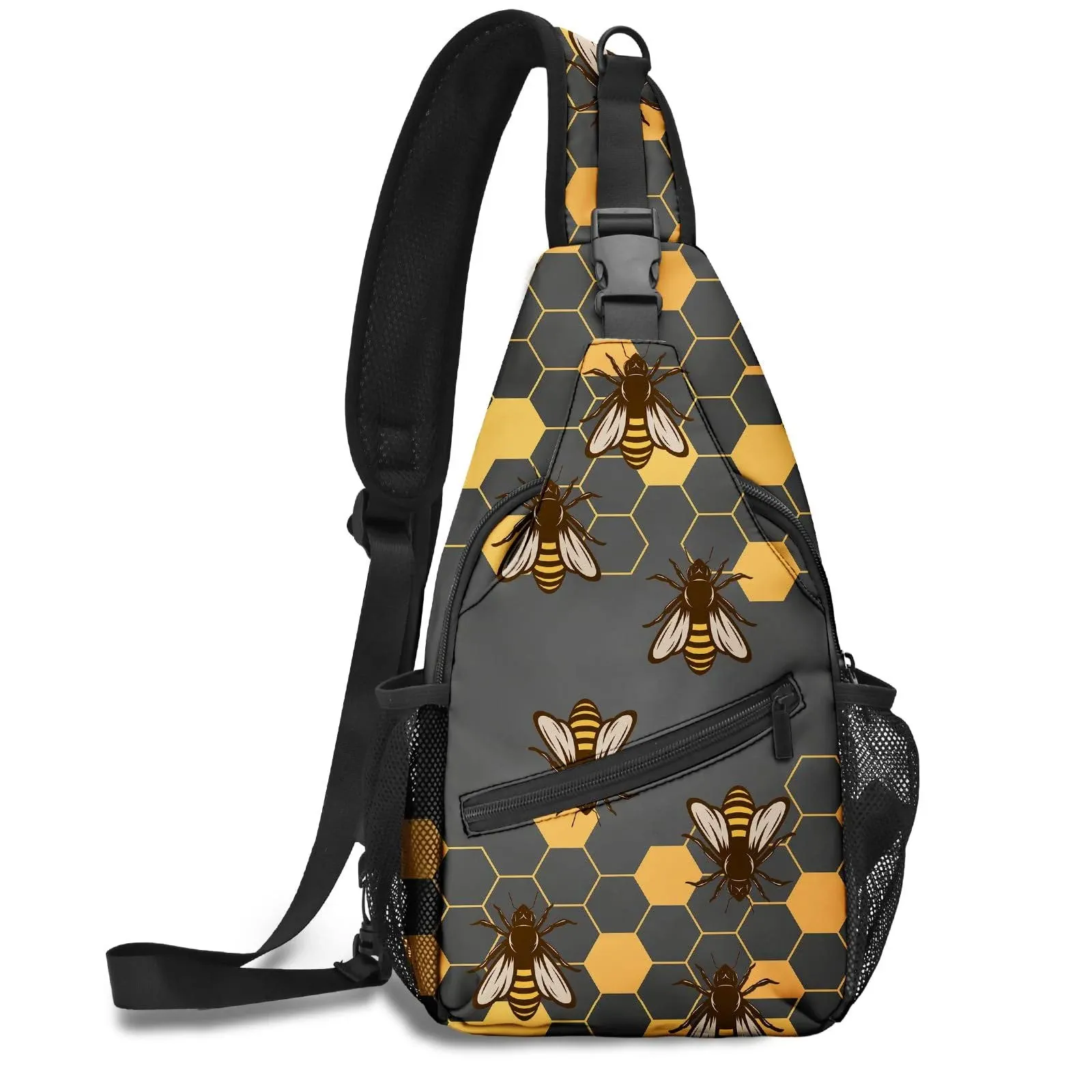 FyLybois Honeycomb Bee Sling Bag