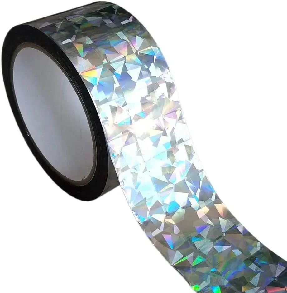 Holographic Reflective Bird Ribbon, 2in by 330ft 