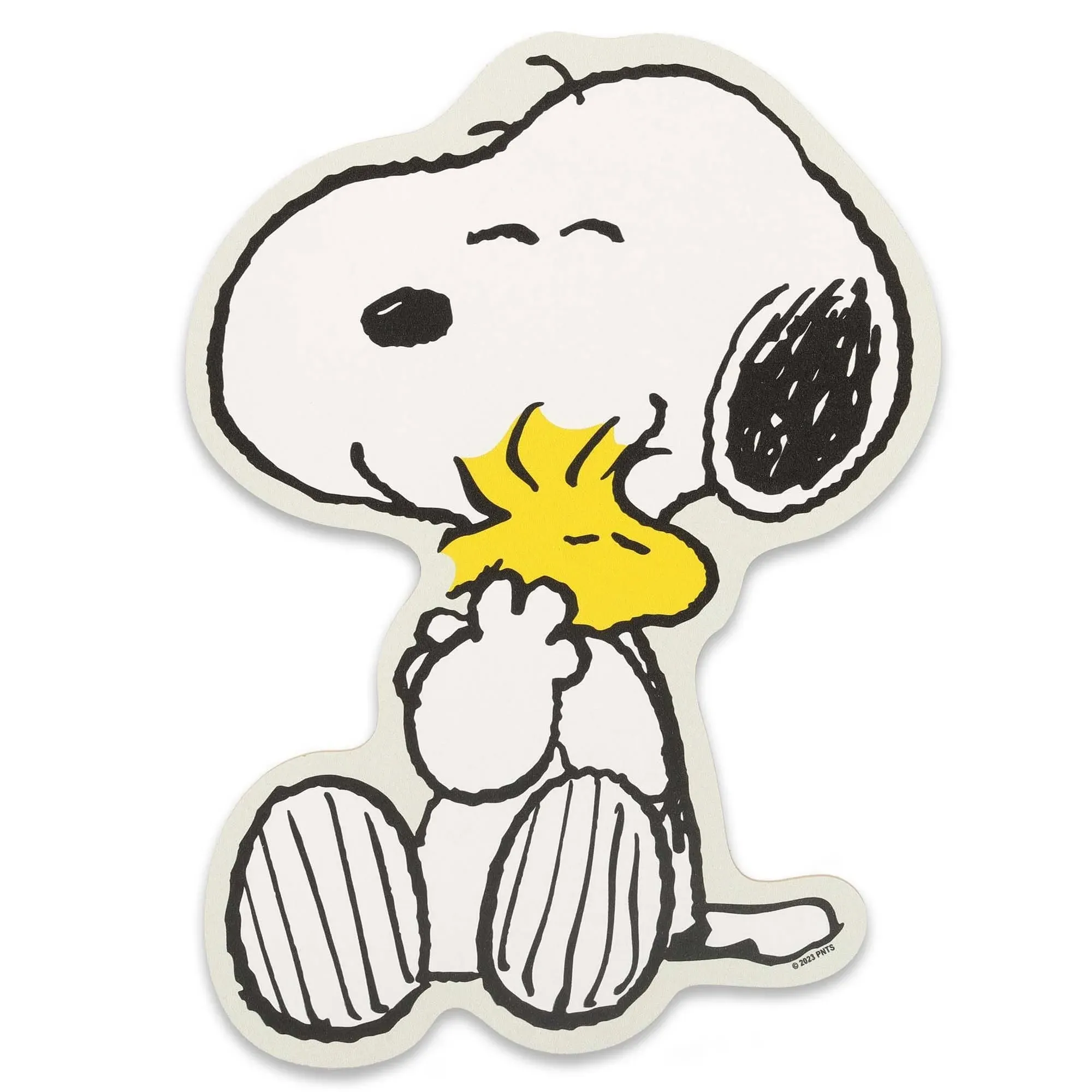 Open Road Brands Peanuts Snoopy and Woodstock Hug Wood Wall Decor