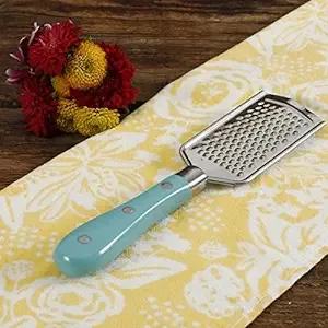 NEW The Pioneer Woman All Purpose Teal Handle Stainless Steel Hand Grater