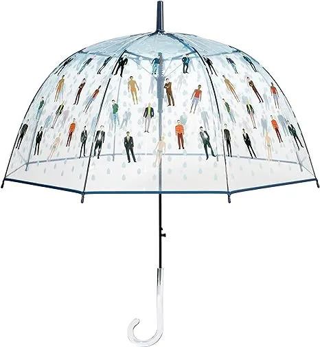 Raining Men Clear Bubble Dome Umbrella - Perfect White Elephant Gift, or Birthday Gift