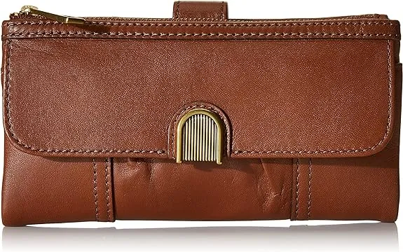 Fossil Women's Cora or Emory Soft Leather Clutch Wallet for Women