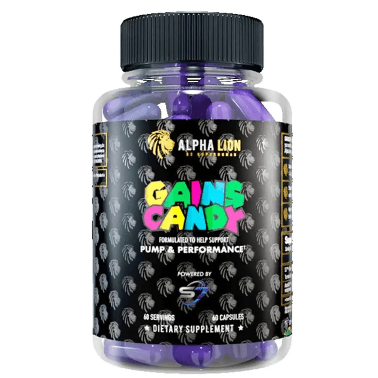 Alpha Lion Gains Candy Workout Performance & Endurance 60 Capsules