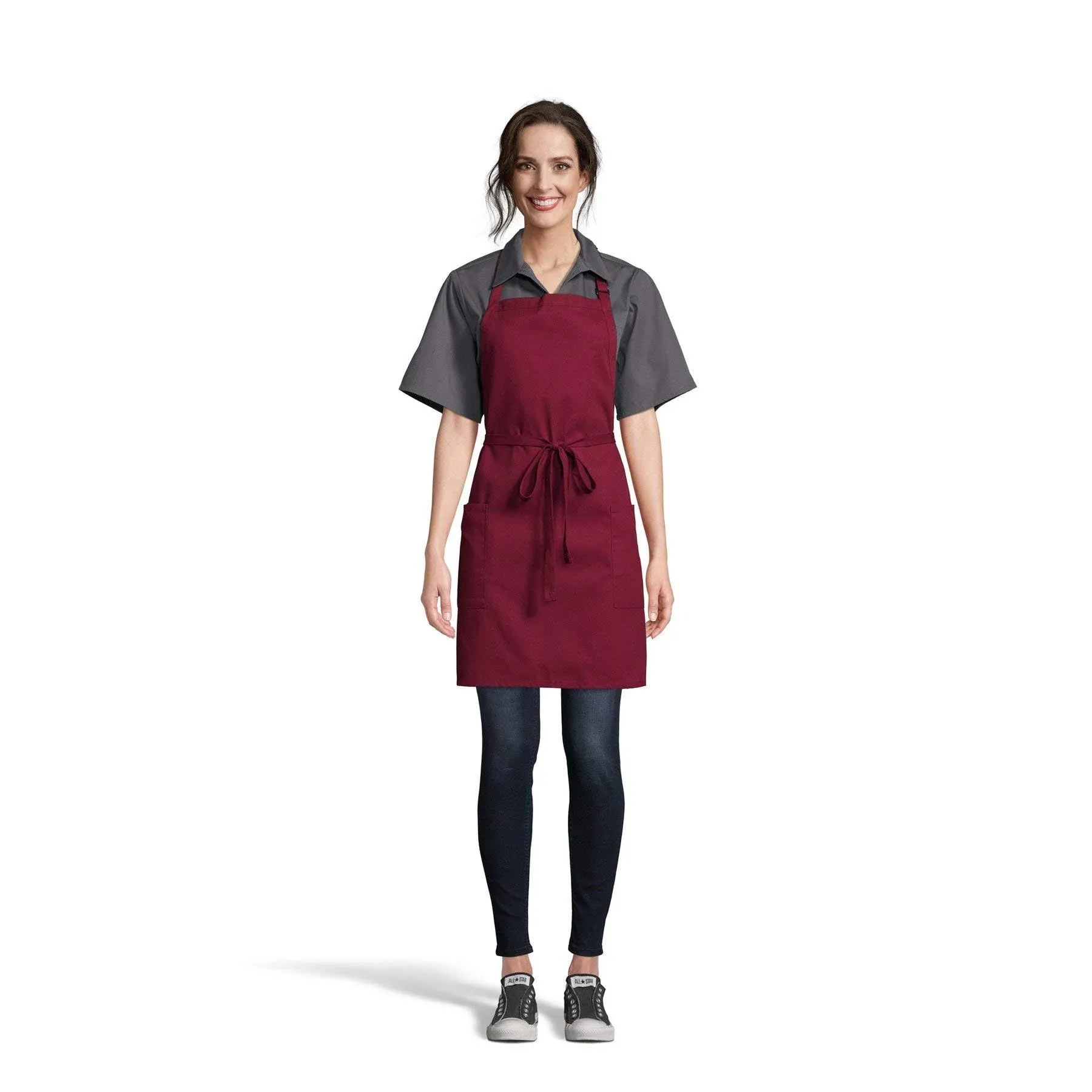 Uncommon Threads 2-Patch-Pocket Bib Apron