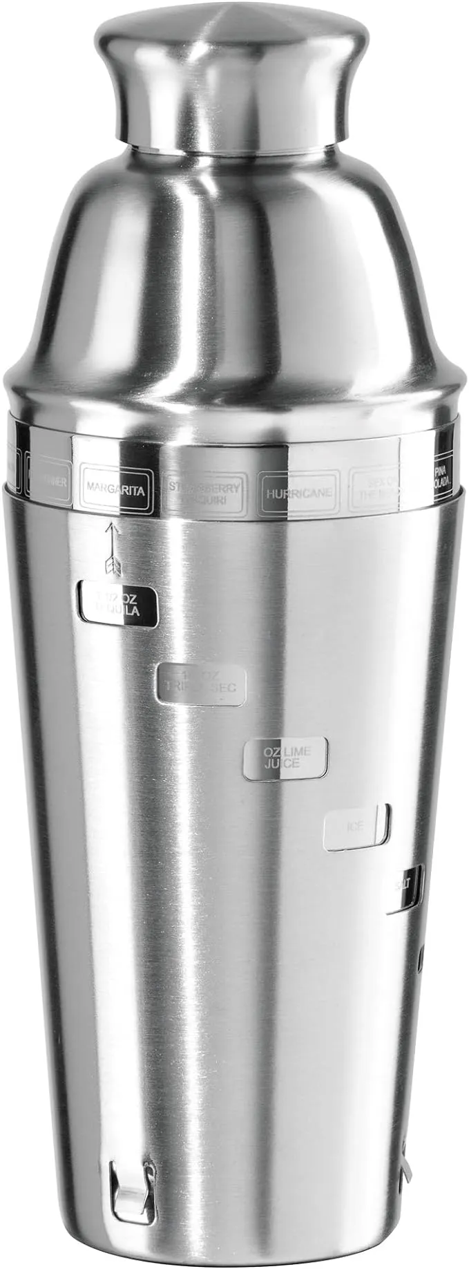 OGGI Dial A Drink Cocktail Shaker - Stainless Steel, 15 Recipes, Built in Strainer, 34 oz - The Original and Only Dial A Drink - Ideal Home Bar Drink Mixer, Bartender Kit, Essential Bar Accessories