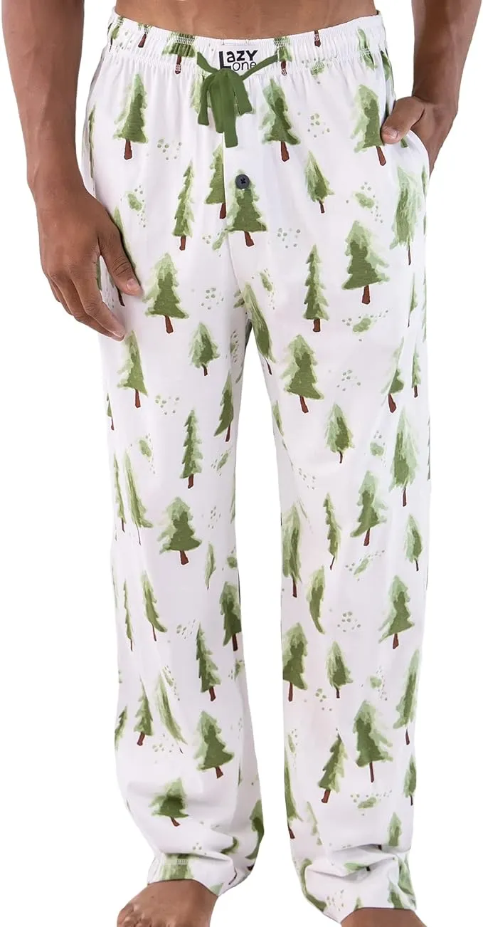 Lazy One Men's Fleece Pajama Pants, Nordic Fleece Pajama Bottoms for Men, Warm Pajama Pants