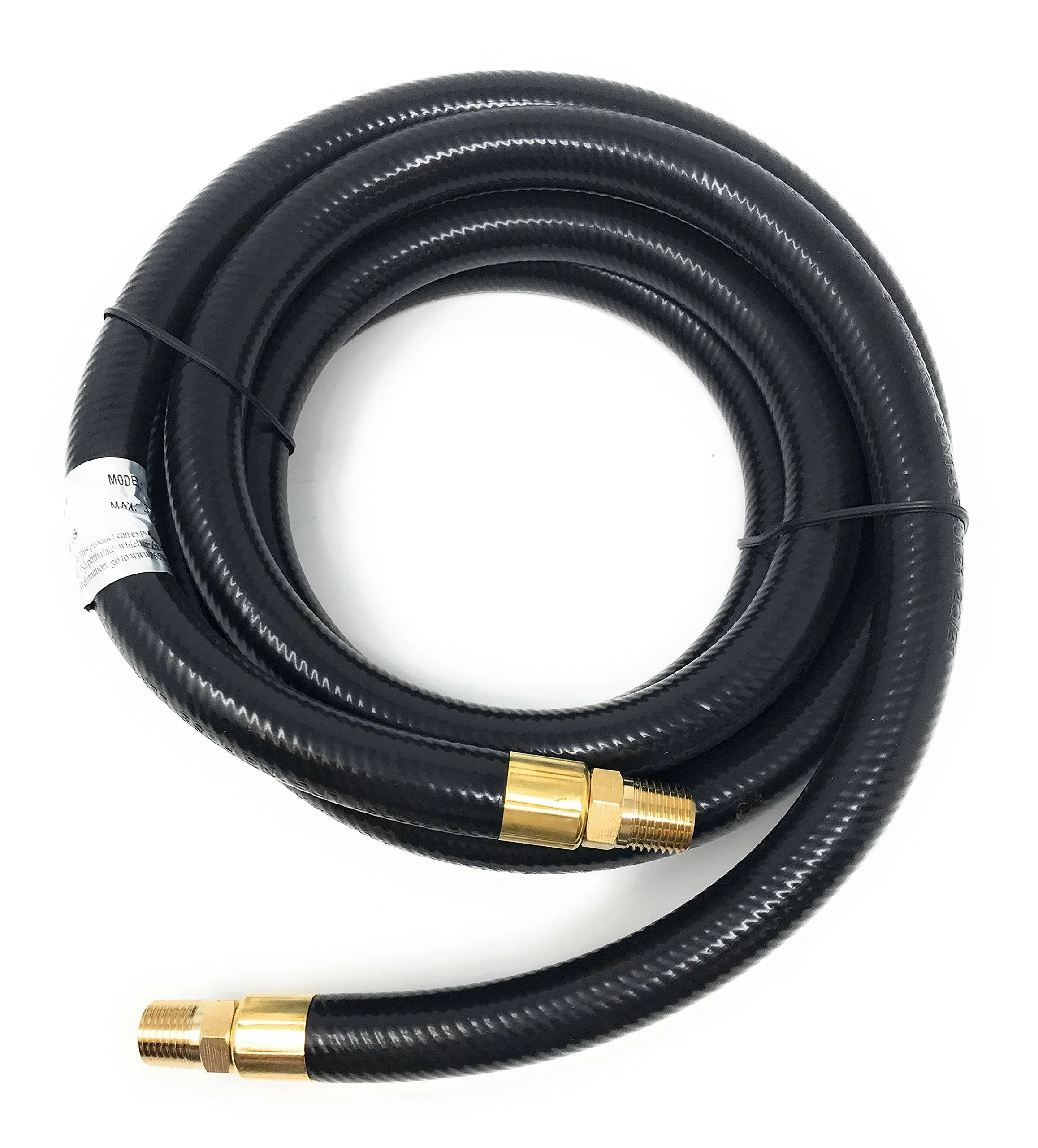 8&#039; LP Propane Gas Hose Pressure Washer Air Hose 1/4&#034; Female Flare x 1/4 Male NPT