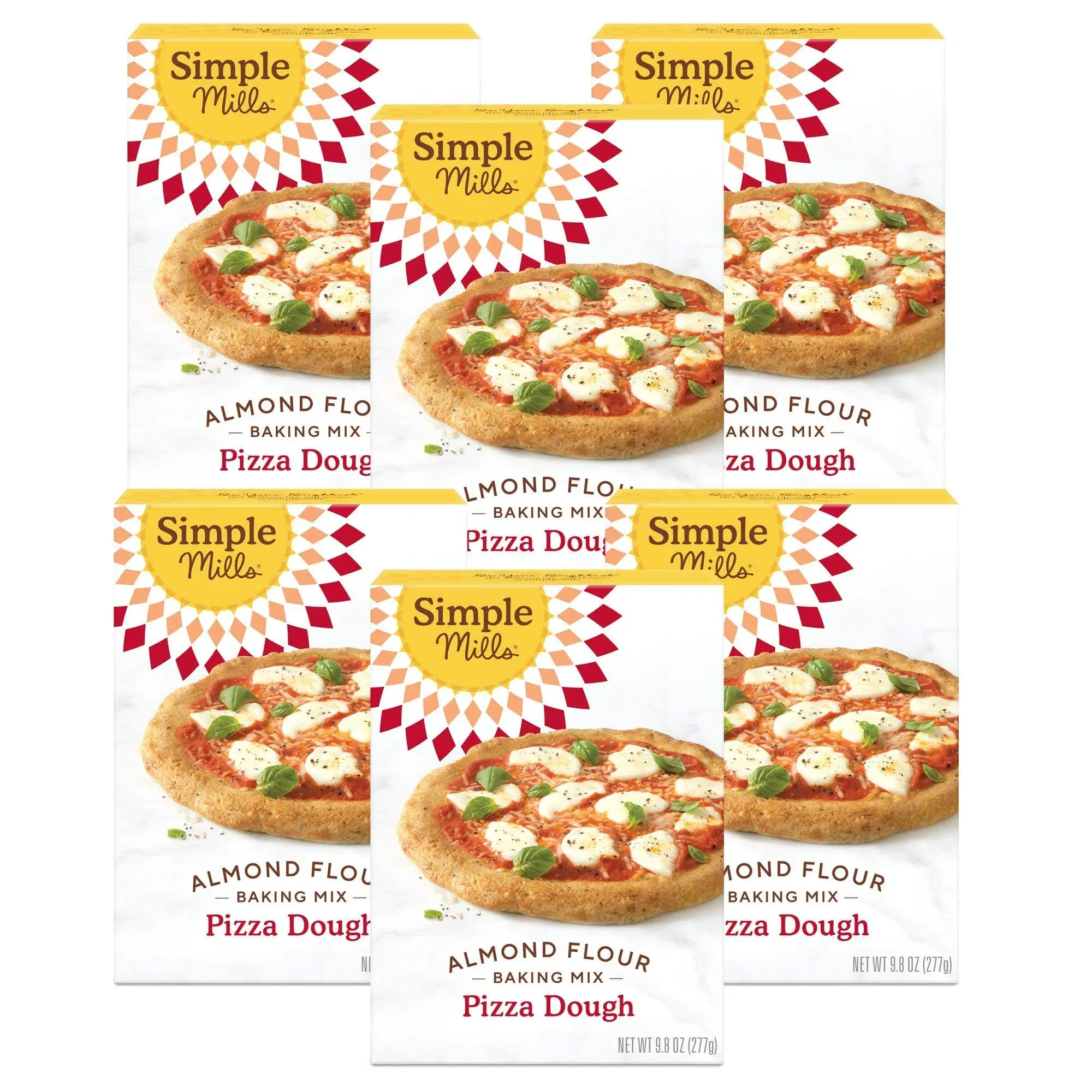 Simple Mills Almond Flour Pizza Dough Mix - Case Of 6 - 9.8 Oz.