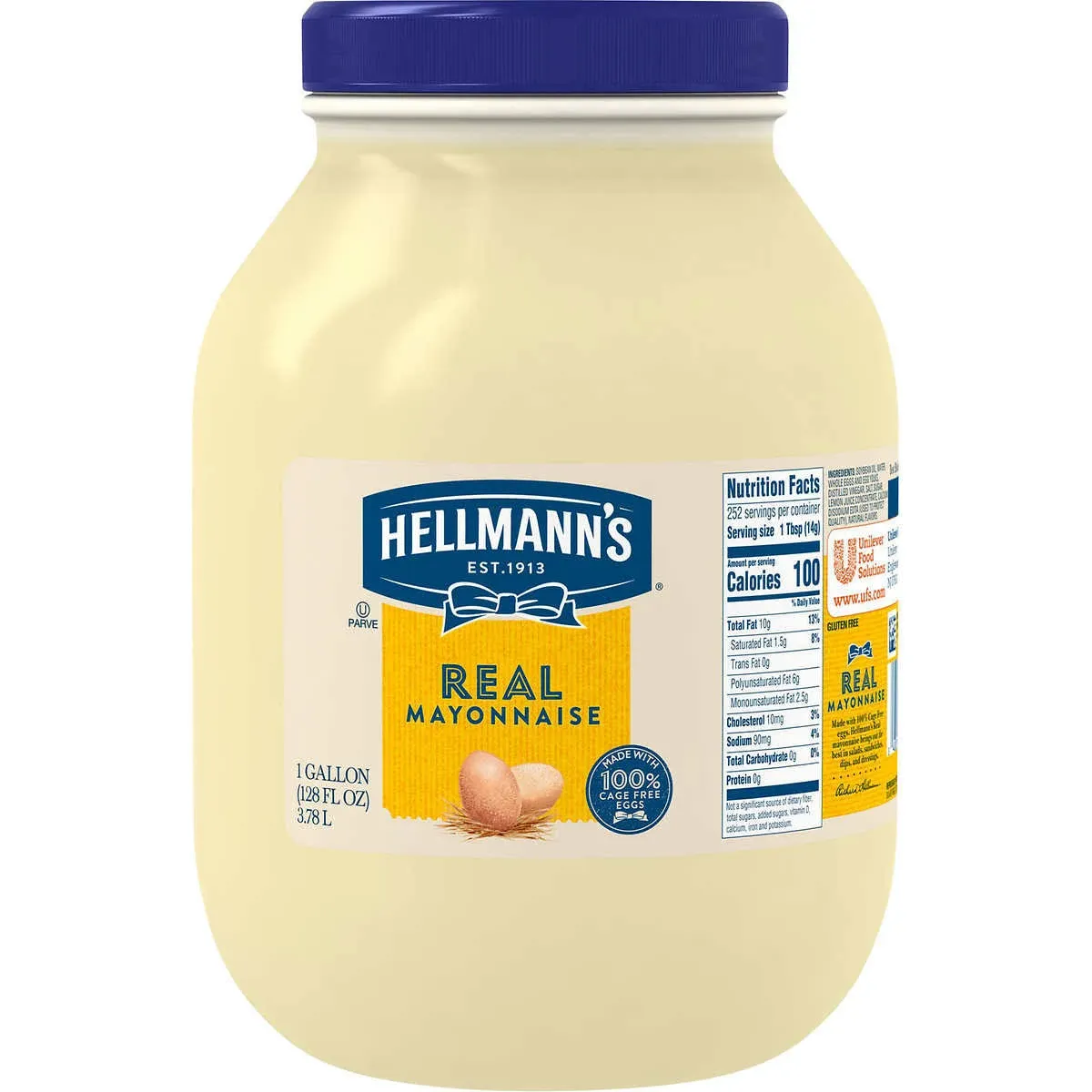 Hellmann's Mayonnaise Gallon Real 128 fl oz