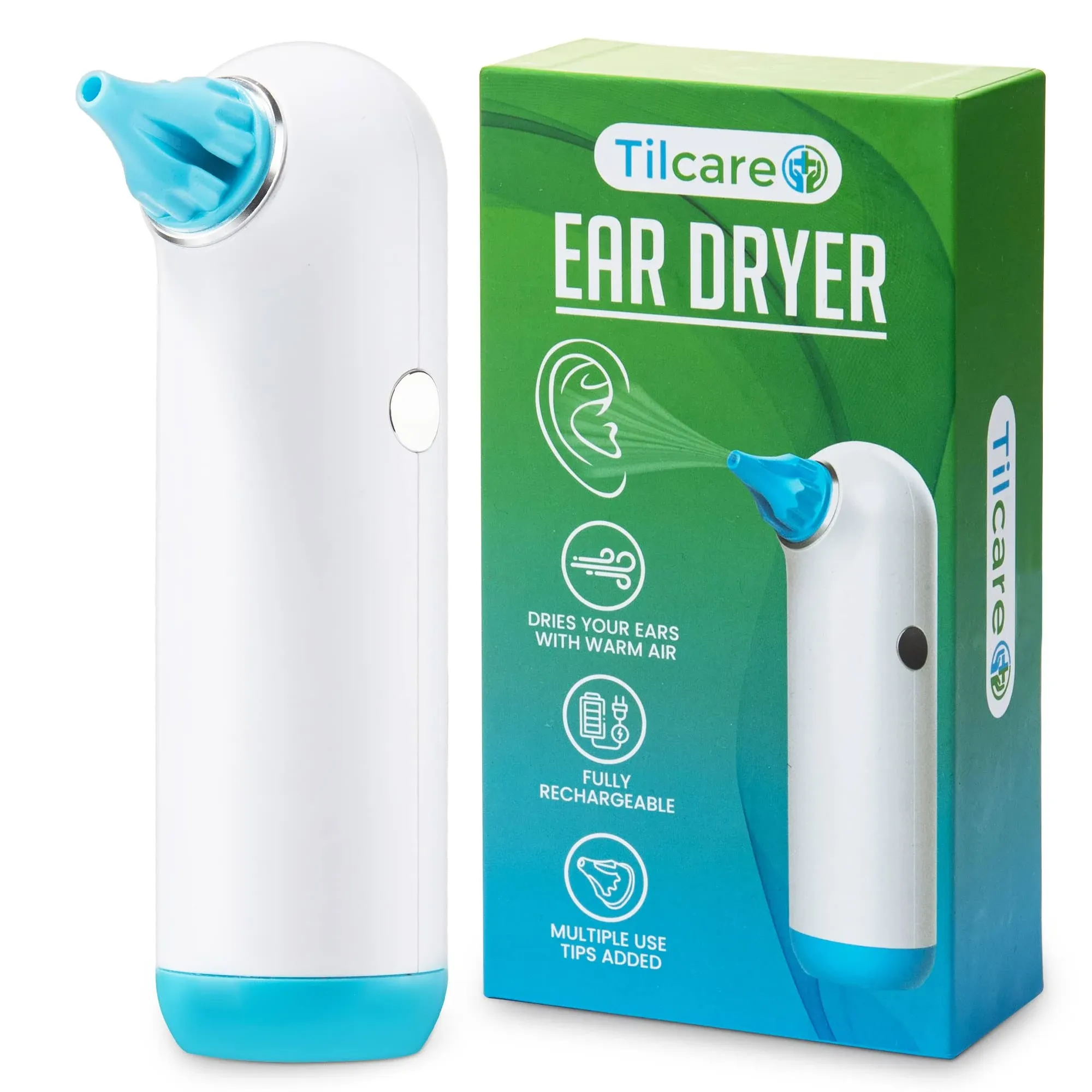 Electric Ear Dryer for Swimmer’s Ear by Tilcare - Rechargeable Ear Drying Water ...