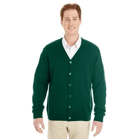 Harriton Men's Pilbloc V-Neck Button Cardigan Sweater