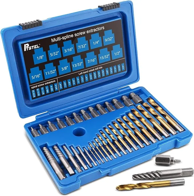 PTSTEL Screw Extractor Drill Bit Set