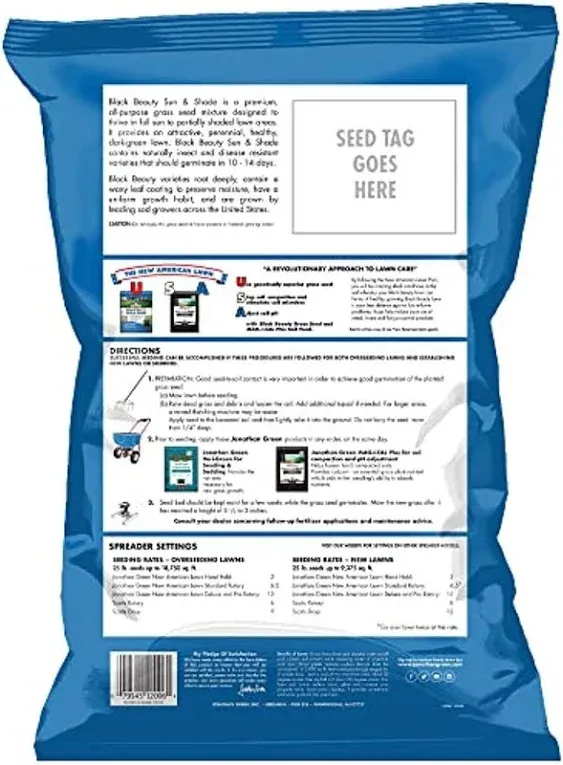 Jonathan Green Sun & Shade Seed - 3 lb bag