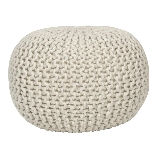 Decor Therapy Lola Round Lurex Pouf