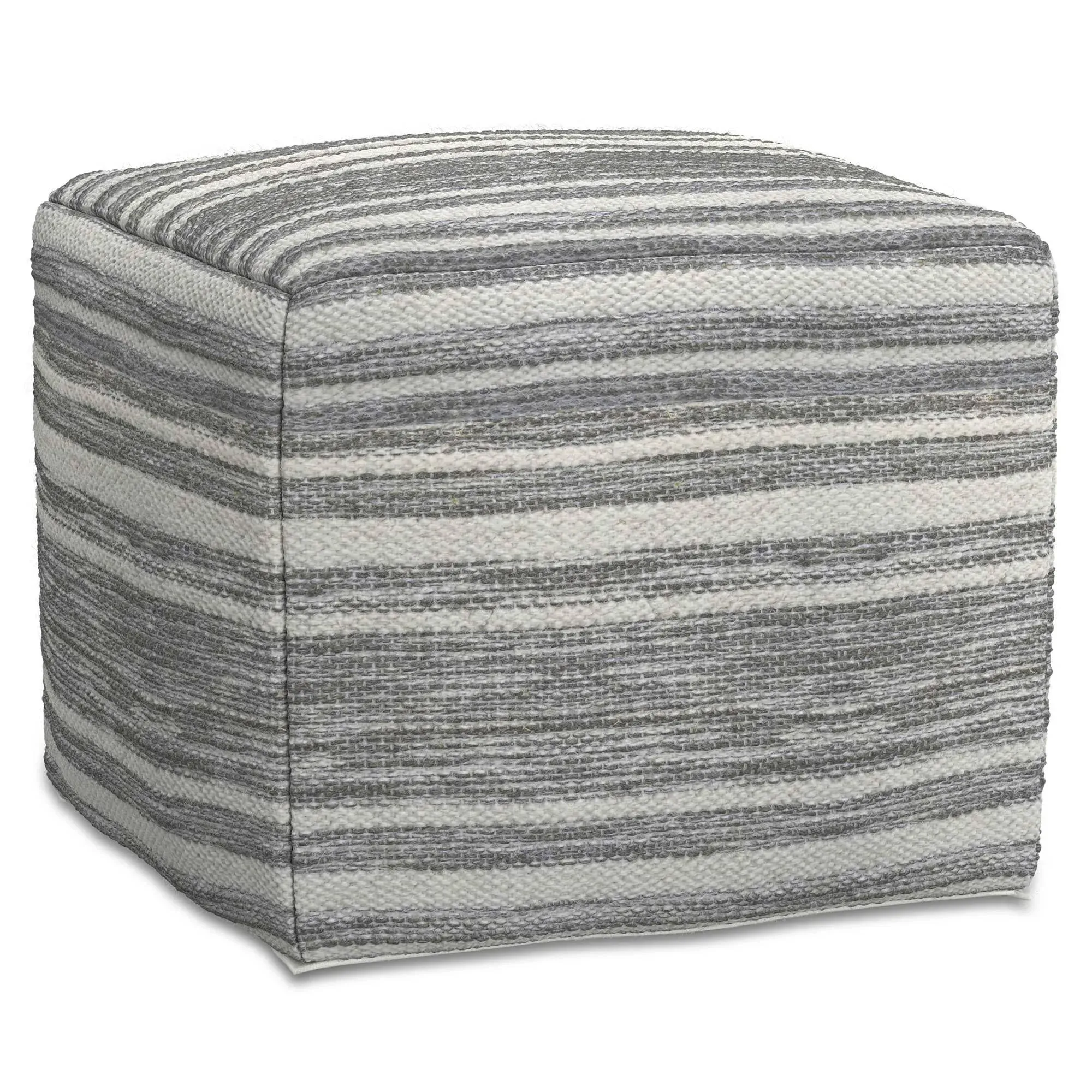 Carina Square Woven Pouf - Transitional - Floor Pillows And Poufs - by Simpli Home Ltd. | Houzz