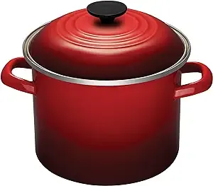 Le Creuset Enamel On Steel Stockpot, 8 qt., Cerise