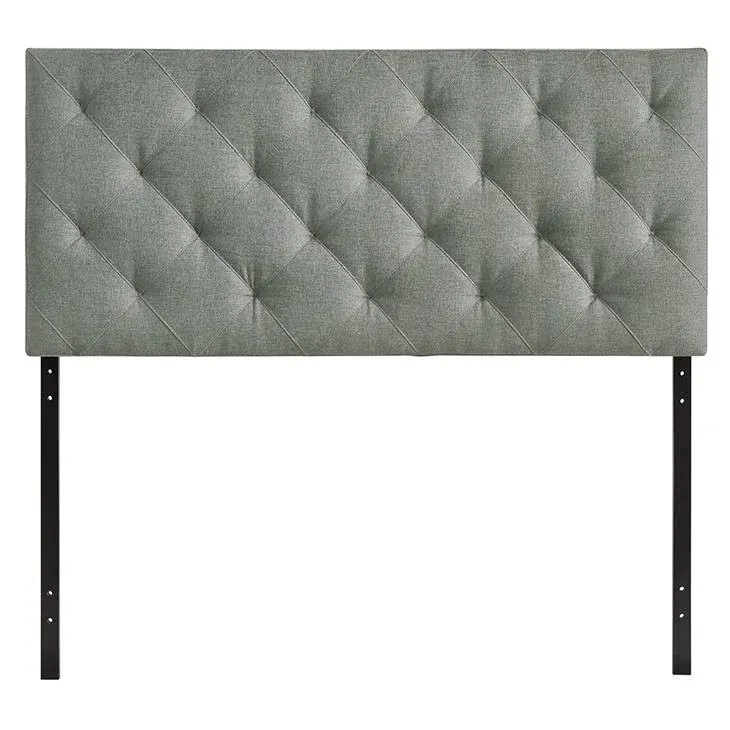 Modway Theodore Queen Modern Upholstered Linen Fabric Headboard in Gray - Transitional - Headboards - by Homesquare | Houzz