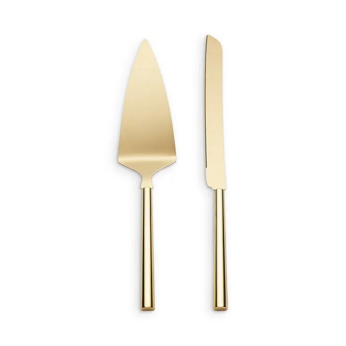 Kate Spade New York Ks 2Pc Dessert Servers, 1.45, Metallic