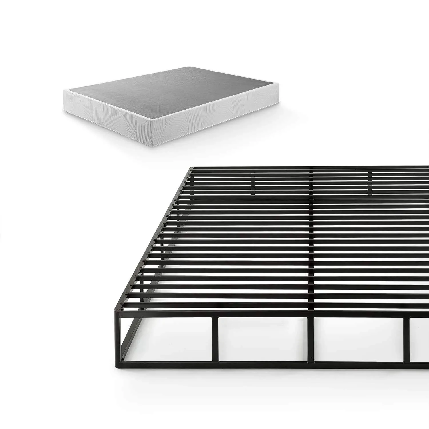 Zinus 9 inch Quick Lock High Profile Smart Box Spring/Mattress Foundation/Strong Steel Structure/Easy Assembly, King