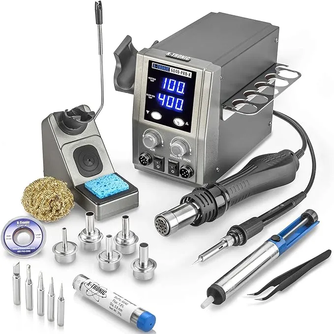 X-Tronic Platinum Series Hot Air Rework Soldering Iron Station