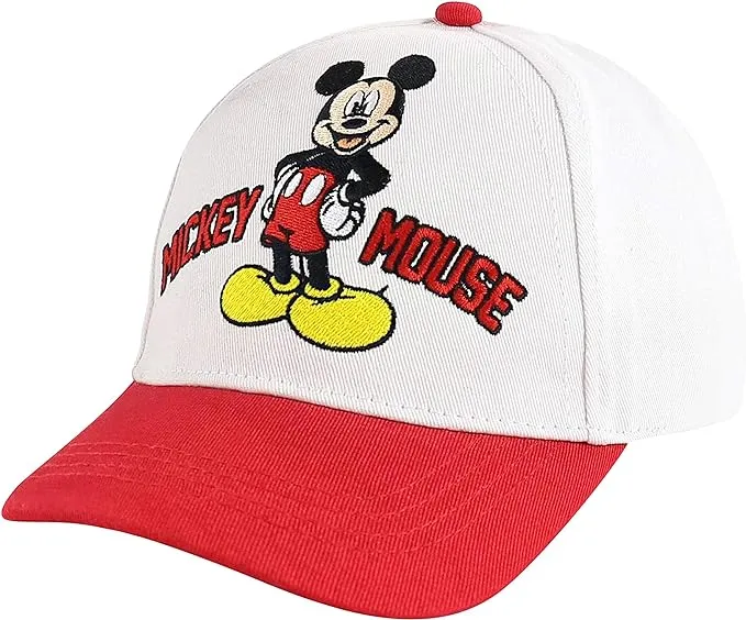 Disney Baseball Cap, Mickey Mouse Adjustable Toddler 2-4 Or Boy Hats for Kids Ages 4-7