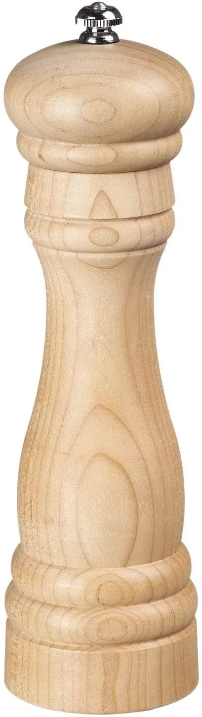 Fletchers' Mill Federal Pepper Mill, Maple - 8 Inch, Adjustable Coarseness Fine to Coarse, MADE IN U.S.A.