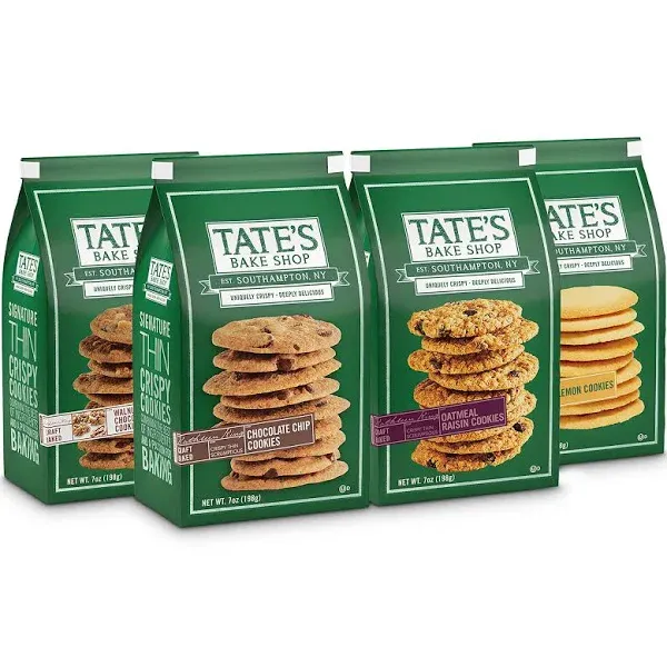 Tates Bake Shop Chocolate Chip Cookies 4 - 7 oz Bags