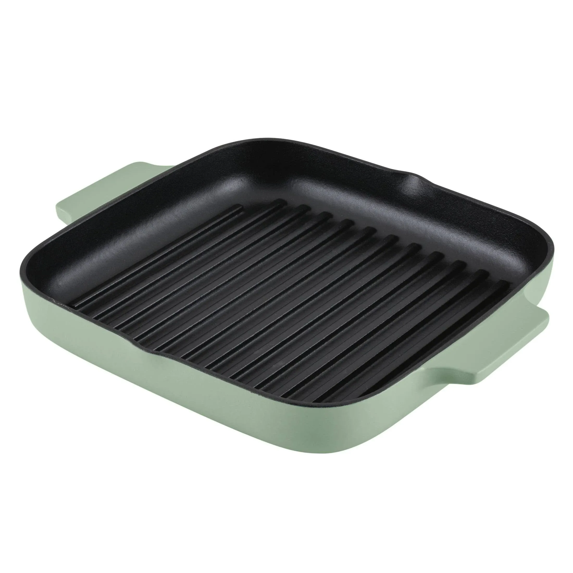 KitchenAid Enameled Cast Iron, 11" Square Grill Roasting Pan - Pistachio