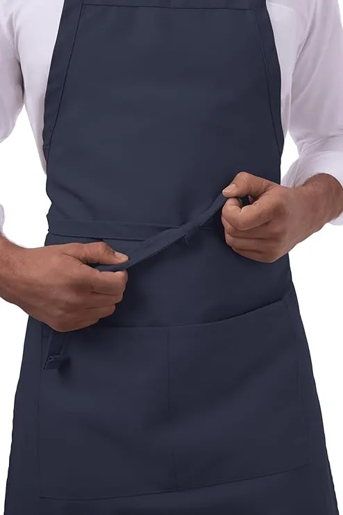 Chef Works Unisex Butcher Apron, Navy, One Size