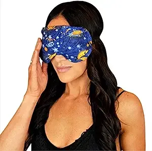 Nature's Approach Lavender Eye Pillow Mask with Herbal Aromatherapy Fill Freezer Safe and Microwavable for Hot and Cold Therapy