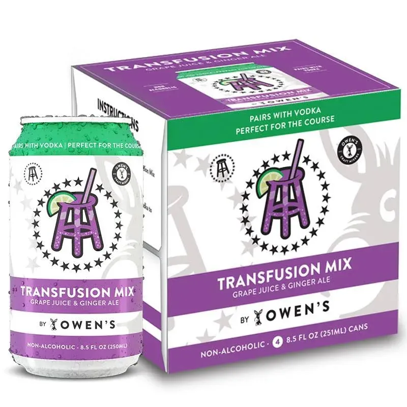 Owen&#39;s Transfusion Mix Grape Juice &amp; Ginger Ale