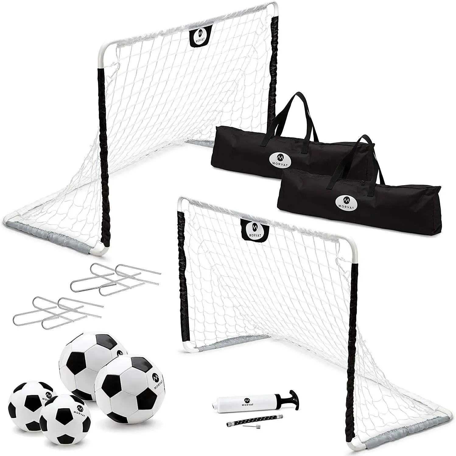 Morvat Soccer Goal Set for Backyard, Outdoor Toys Soccer Net, Soccer Goals for ...