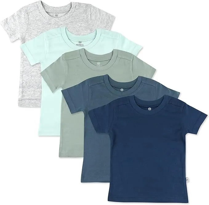 5-Pack Organic Cotton Short Sleeve T-shirts Morning Mountains / 5T