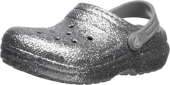 Crocs Kids' Classic Glitter Lined Clog